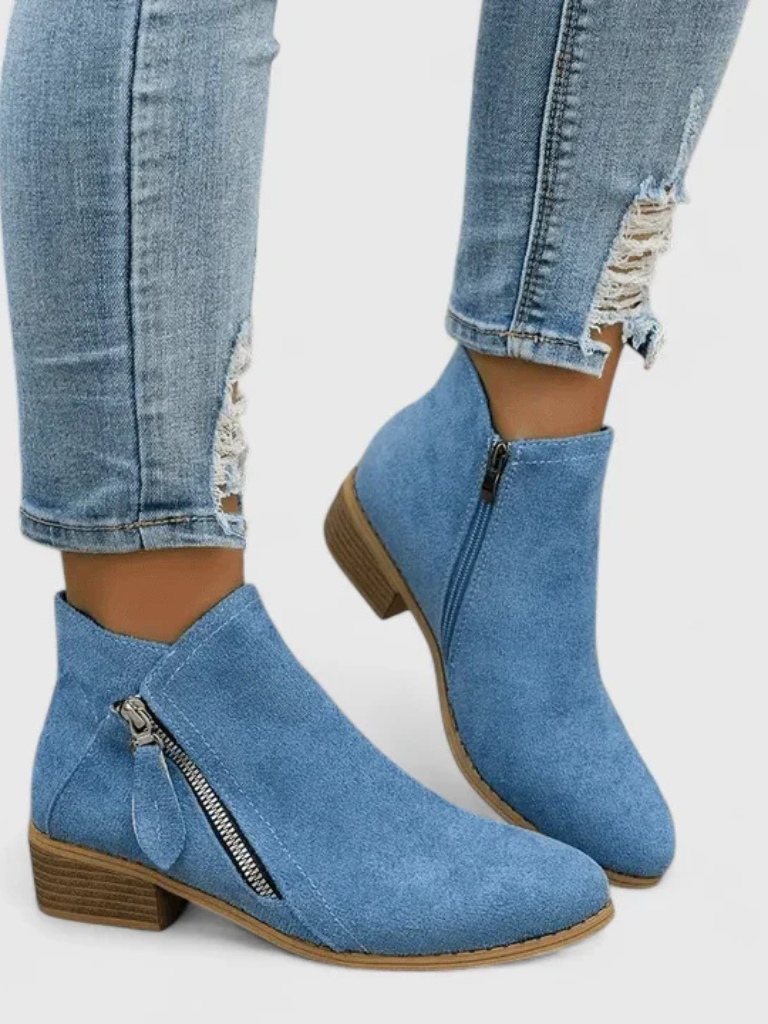 VERA ANKLE SUEDE BOOTS