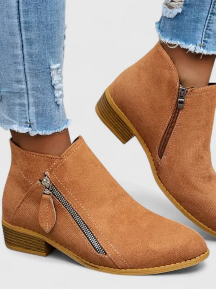 VERA ANKLE SUEDE BOOTS
