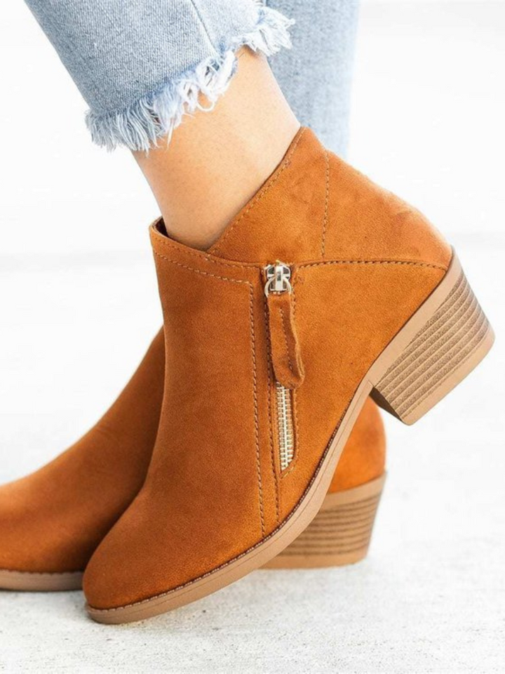 VERA ANKLE SUEDE BOOTS