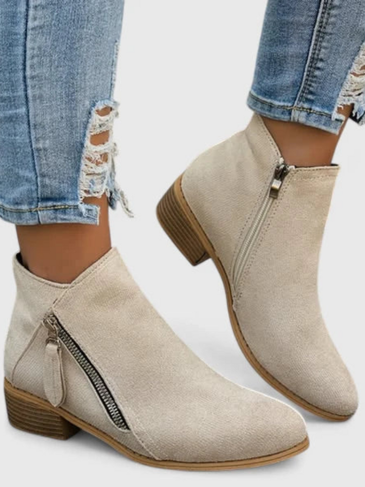 VERA ANKLE SUEDE BOOTS