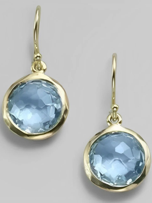 DAPHNEY BLUE CRYSTAL EARRINGS
