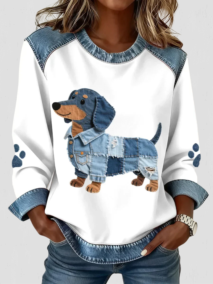 PAWFECT DENIM PUP SWEATER
