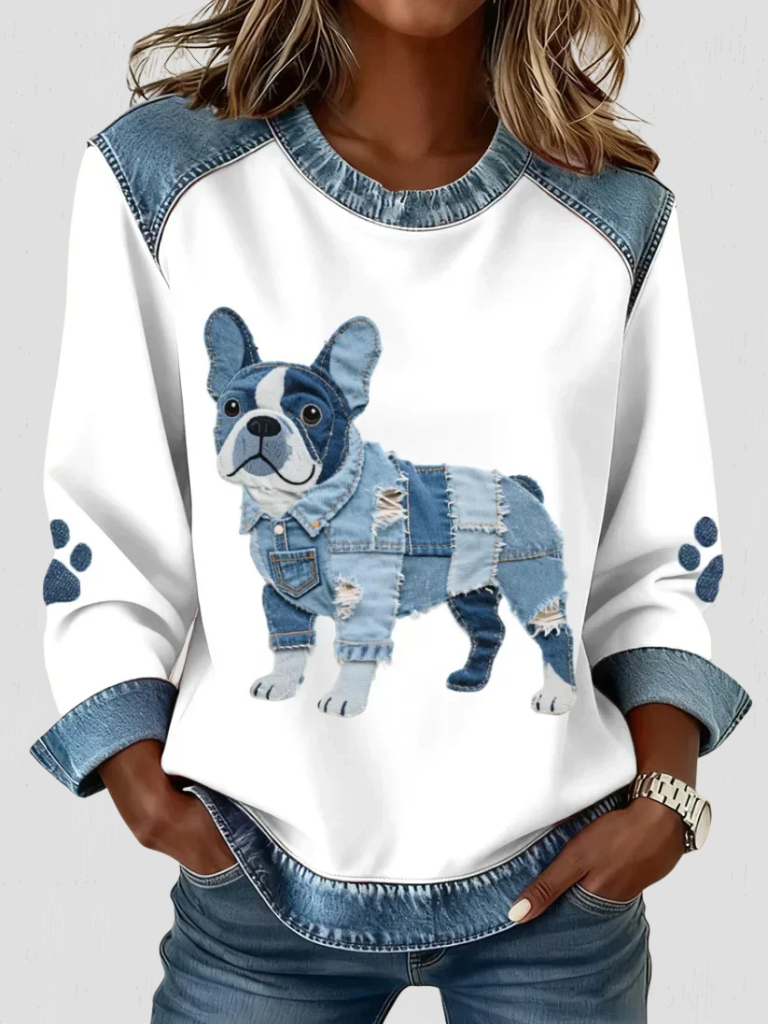 PAWFECT DENIM PUP SWEATER
