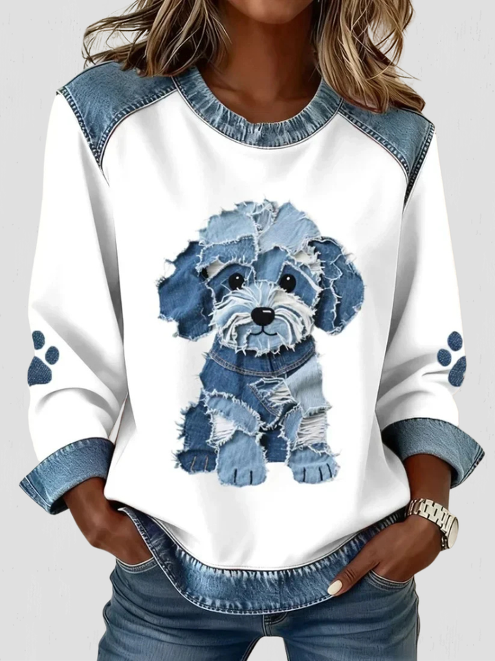 PAWFECT DENIM PUP SWEATER