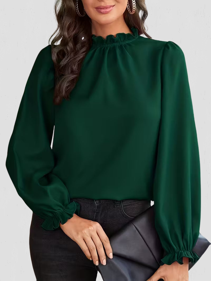 ASHLEY SOFT RUFFLE BLOUSE