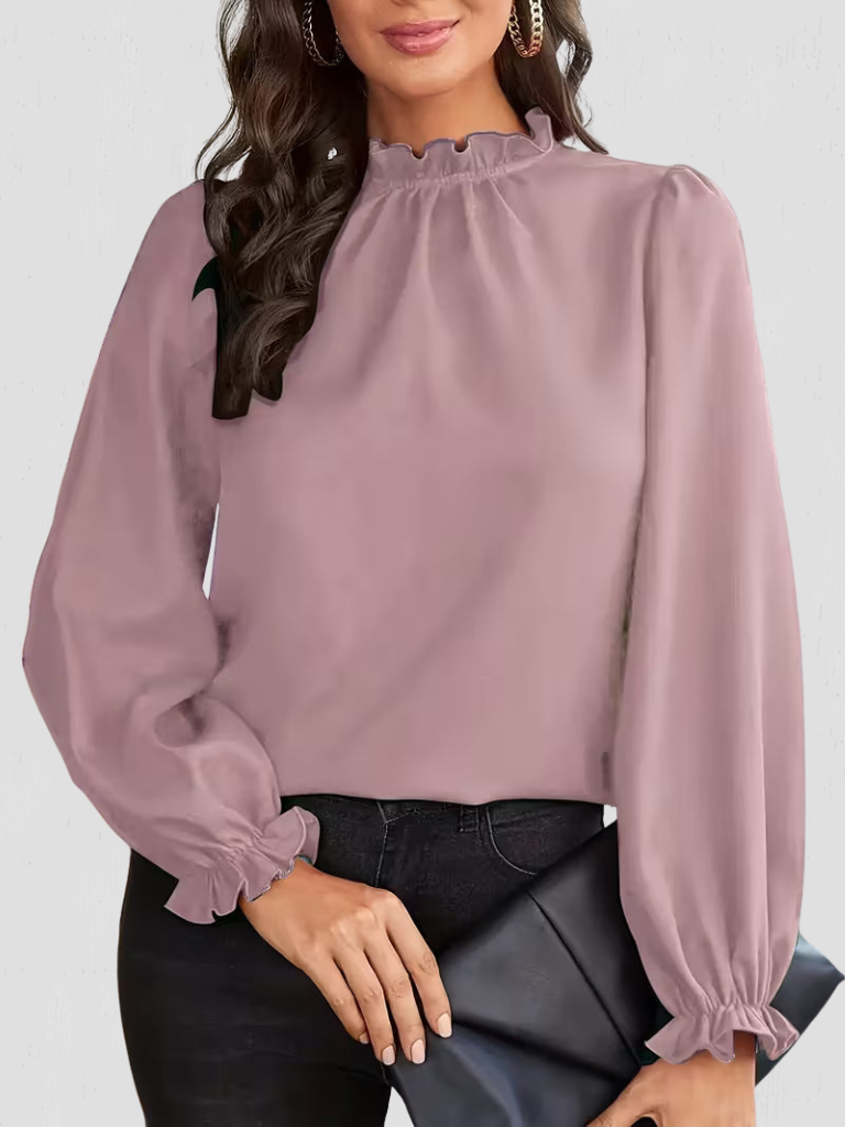 ASHLEY SOFT RUFFLE BLOUSE