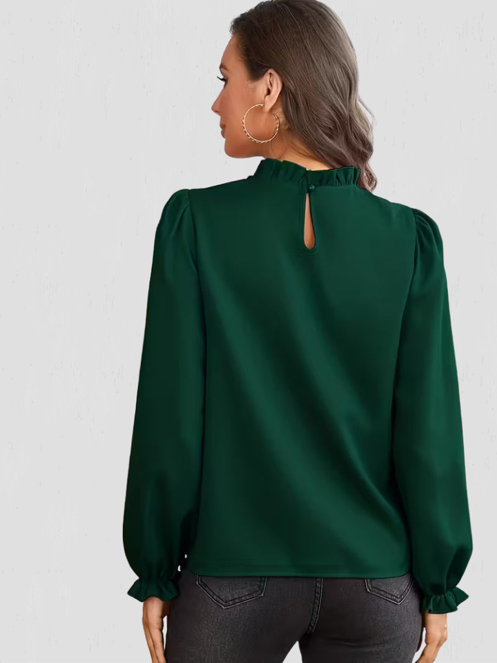 ASHLEY SOFT RUFFLE BLOUSE