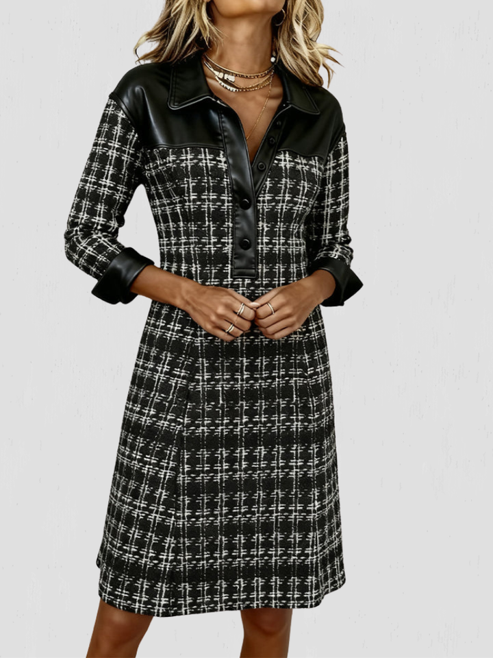 ABBEY TEXTURED MIDI DRESS