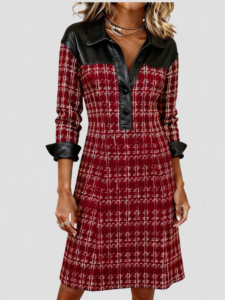 ABBEY TEXTURED MIDI DRESS