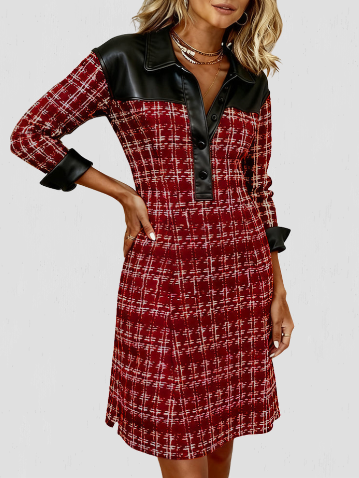 ABBEY TEXTURED MIDI DRESS