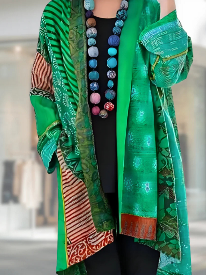 EVORA ETHNIC LONGLINE CARDIGAN