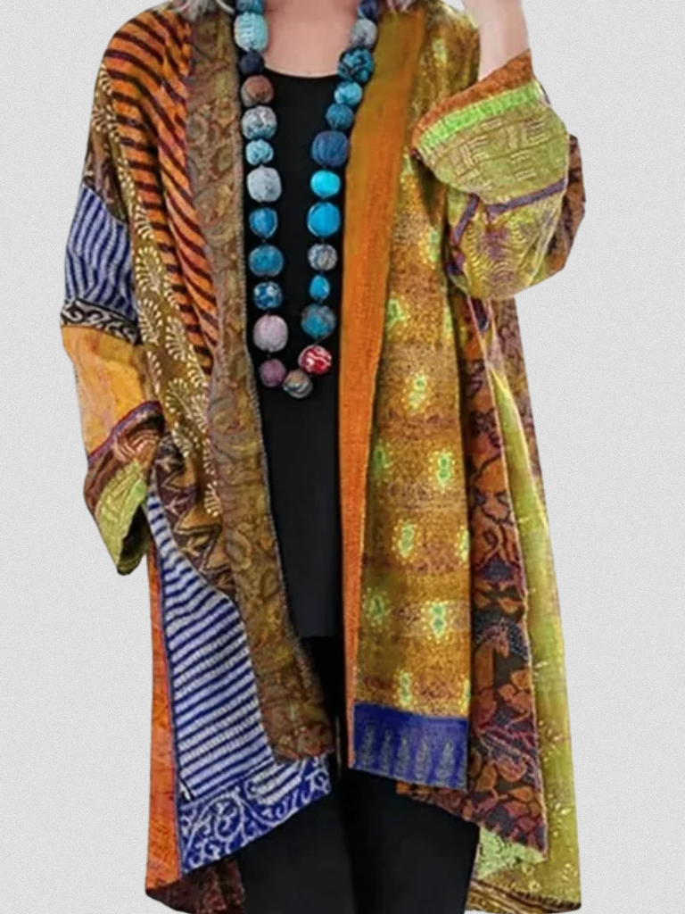 EVORA ETHNIC LONGLINE CARDIGAN