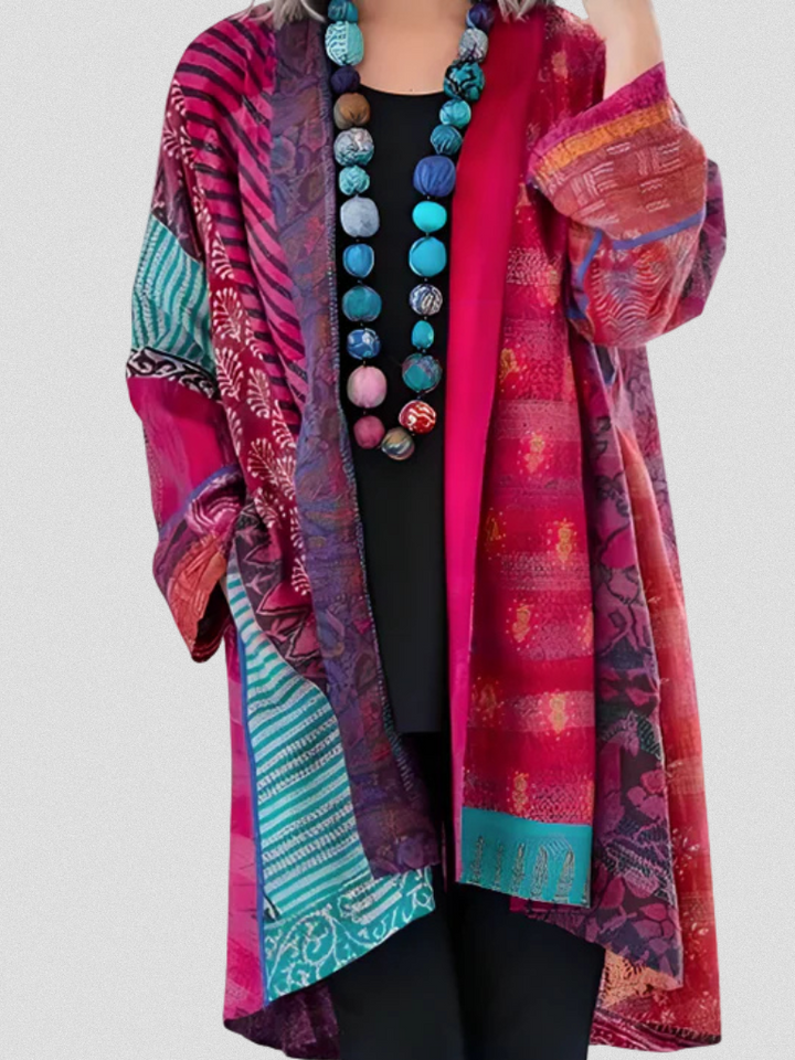 EVORA ETHNIC LONGLINE CARDIGAN