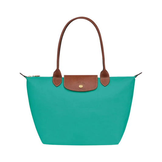 THE PARISIEN FOLD TOTE LARGE TURQUOISE