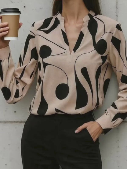 LYRA SATIN LOOK BLOUSE